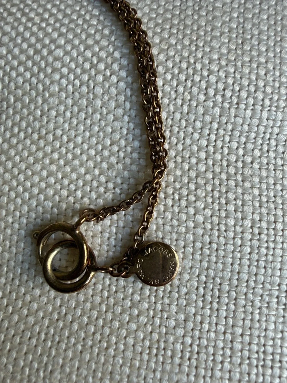 Marc by Marc Jacobs Long Rose Gold and Wood Tassel Necklace